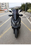 Kymco DTX 250 Siperlik Ön Cam 2024 Model 55cm Siyah Renkli 4mm Elcik Model