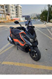 Kymco DTX 250 Siperlik Ön Cam 2024 Model 67cm açıkfüme Renkli 4mm Elcik Model