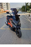 Kymco DTX 250 Siperlik Ön Cam 2024 Model 67cm Siyah Renkli 4mm Elcik Model