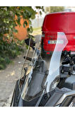 Kymco DTX 360 Siperlik Ön Cam 2022-2023 Model 55cm Şeffaf Renkli 4mm ORTA BOYLU CAM