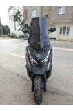 Kymco DTX 360 Siperlik Ön Cam 2022-2023 Model 55cm Siyah Renkli 4mm KISA SPOR CAM