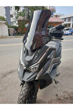 Kymco DTX 360 Siperlik Ön Cam 2022-2023 Model 55cm Siyah Renkli 4mm KISA SPOR CAM
