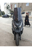 Kymco DTX 360 Siperlik Ön Cam 2022-2023 Model 55cm Siyah Renkli 4mm KISA SPOR CAM