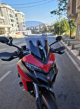 MOTOCAM Ducati Multistrada V2 Siperlik Ön Cam 2022-2025 Model 60cm Füme Renkli 4mm