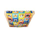 Barış Dizayn Doğal ahşap duvara monte kedi hamağı kedi yatağı kedi hamak (43cm x 36cm) Kareli