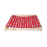 Barış Dizayn Doğal ahşap duvara monte kedi hamağı kedi yatağı kedi hamak (43cm x 36cm) Kırmızı