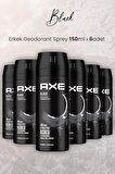 Black Erkek Deodorant Sprey 150 ml x 6 Adet