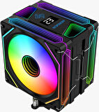 DARYUN DY-500X Isı Göstergeli Ful Argb 2x Fan 6 Bakır Borulu Kule Tipi Hava Soğutucu İşlemci Fanı