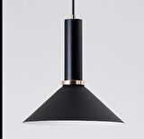 Dylight Retro Metal Siyah Dekoratif Rustik Kafe Mutfak Sarkıt Avize çap 30 cm