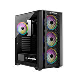 DARYUN NİRSA GAMING PRO 4 x 120 MM BLACK ARGB FANLI BİLGİSAYAR KASASI