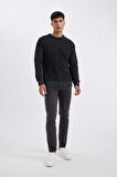 DeFacto Chino Kanvas Pantolon Slim Fit Dar Kesim Pamuklu Esnek Dar Paça C9441AX24AUAR9
