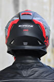 Dinamo Camo Siyah-Titanium-Kırmızı Kask