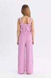 DeFacto Kız Çocuk Wide Leg Geniş Bol Paça Bürümcük Pantolon C5327A824SMPN451