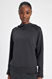DeFactoFit Standart Fit Kapüşonlu Skuba Dalgıç Kumaş Sporcu Basic Düz Sweatshirt C2290AX24SPAR231