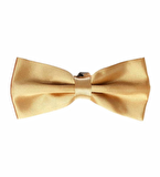 Gold Çocuk Boy Düz Renk Saten Papyon - CP-51