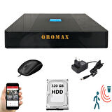 4 Kanal Dvr Kayıt Cihazı 320GB HDD 1080P 5MP H265+ Kolay Cepten Izle Sabit Ip Istemez Xmeye 