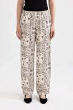DeFacto Regular Fit Şal Desenli Viskon Plaj Pantolonu-Fall in Love C3159AX24SMER103