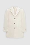 Ds Damat Regular Fit Ekru Mono Yaka Kaşe Kaban 5HF08ORT10000
