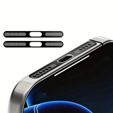 Forzacase iPhone 12 / 13 / 14 / 15 ile uyumlu 2 Adet Hoparlör Toz Koruyucu Sticker Bant Siyah FC779
