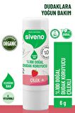 Siveno %100 Doğal Dudak Koruyucu Çilek Bitkisel Lip Balm Dudak Kremi Nemlendirici Parlatıcı Onarıcı 6 gr