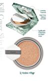 Gün Boyu Kalıcı Mat Cushion Fondöten CLIO Kill Cover Skin Fixer Cushion (19N Porcelain) SPF50+ PA+++