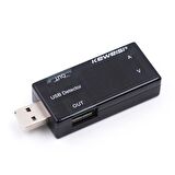 USB Akım Gerilim Test Cihazı Volt Amper Ölçer Çift USB Çıkışlı