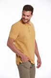 Hardal Regular Fit %100 Pamuk Polo Yaka Tişört | XL