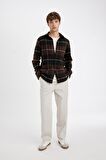 DeFacto Gabardin Pantolon Wide Straight Fit Bol Rahat Kesim Cepli Geniş Düz Paça C9159AX24AUBG766