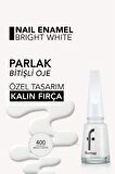 Flormar Klasik Parlak Bitişli Yüksek Pigmentli Oje -nail Enamel- 400 Brıght Whıte New- 8682536035989