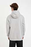 DeFacto Marvel Logo Only Regular Fit Kapüşonlu Sweatshirt C6513AX24AUGR184