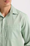 DeFacto Regular Fit Polo Yaka Gabardin Uzun Kollu Gömlek D4934AX24AUKH434
