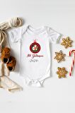 İlk Yılbaşım Özel Tasarım Bebek Zıbın Pamuklu Çıtçıtlı Body