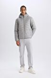 DeFactoFit Su İtici Regular Fit Kapüşonlu Fermuarlı Dokuma Mont D6183AX25SPGR456