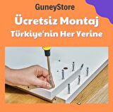 Ücretsiz Montaj -100 % MDF Rosa 6 Kapaklı  Yatak Odası Takımı