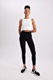 DeFactoFit Slim Fit Dar Kesim Bisiklet Yaka Ribana Basic Düz Sporcu Atlet Z6573AZ24SPER105