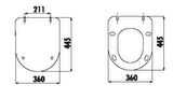 Creavit Duck Basalt Mat Yavaş Kapanan Klozet Kapağı KC0903.01.0600E