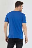 Slazenger Sander Erkek T-Shirt Saks Mavi