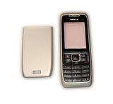 Nokia E51 Kapak Nokia E51 uyumlu Gri Renk ön Kapak Arka Kapak ve Tuş Takımı