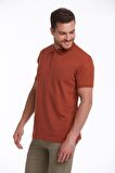 Kiremit Regular Fit %100 Pamuk Polo Yaka Tişört | M