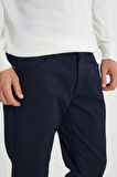 Slim Fit Dar Kesim Pamuklu Esnek Armürlü 5 Cep Pantolon