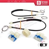 VW Jetta MK6 A6 IV 2010-2018 5C6 5C6837462 İçin Elektrikli Ön Sağ Cam Kriko Tamir Seti