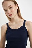 DeFacto Coool Fitted Vücuda Oturan Fitilli Kaşkorse Askılı Basic Düz Atlet B0563AX24AUNV241