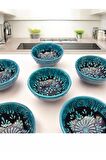 Sharp & Art 6'lı Seramik 8 cm Servis Meze Sos Kase Seti