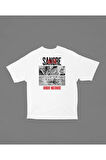 Sangre Haruki Watanabe Baskılı Unisex Tişört, Oversize Anime Tişört