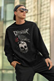 Tasarım Valentine Baskılı Unisex Oversize Sweatshirt