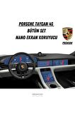 Porsche Taycan 4S Navigasyon Gösterge ve Bilgi Ekran Uyumlu Bütün Set Nano Ekran Koruyucu