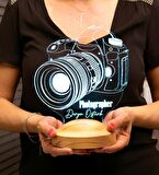 Fotoğrafçı Hediyesi Gece Lambası DSLR Fotoğraf Makinesi 3D Led Lamba