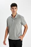 DeFacto Regular Fit Basic Düz Kısa Kollu Polo Tişört D4814AX24SMGR67