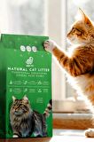 Mısır Koçanından Doğal Topaklanan Tozsuz Kedi Kumu 10lt