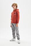 DeFacto Erkek Çocuk Cepli Yazı Baskılı Kapüşonlu Kalın Okul Sweatshirt C7567A824WNOG46